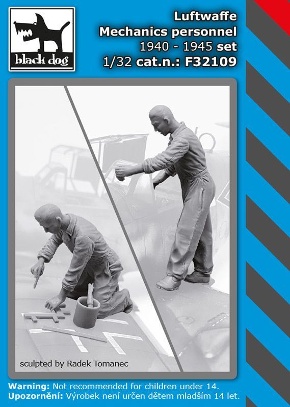 1:32 Luftwaffe mechanics personnel 1940-45 set