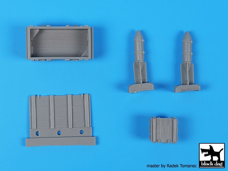 1:32 WW II Luftwaffe bomb Sc 50+crate box N°2