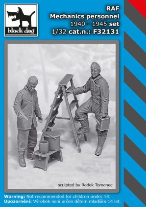 1:32 RAF mechanics personnel 1940-45 set