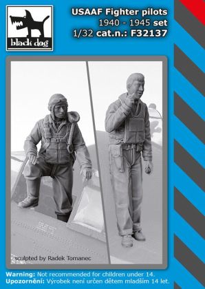 1:32 USAAF Fighter pilots 1940-45 set