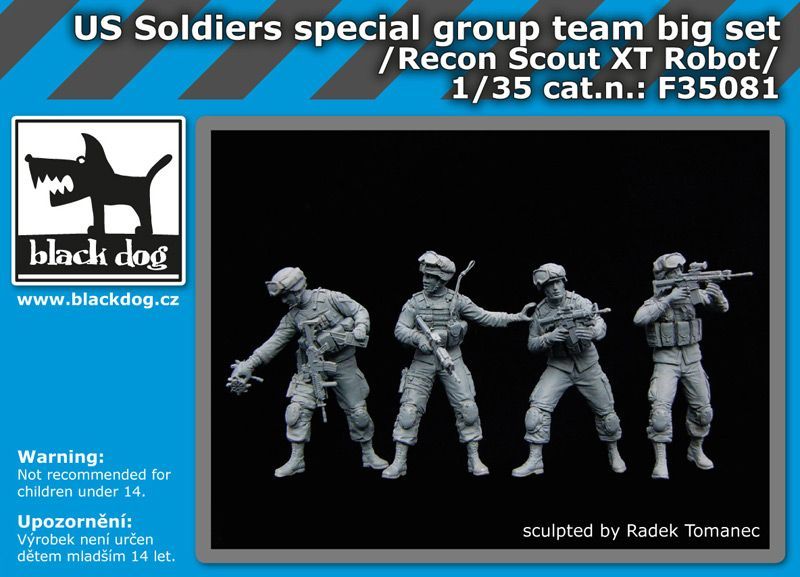 1:35 US soldiers special group team big set