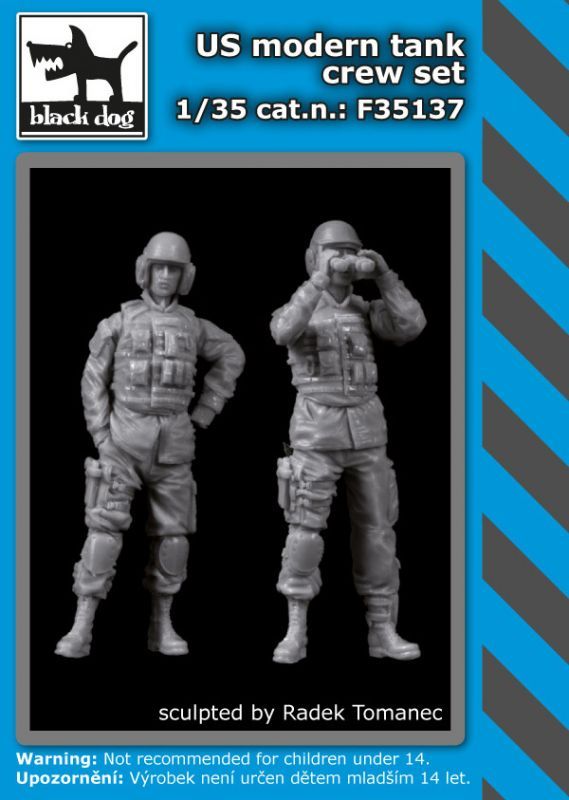 1:35 US modern tank crew set