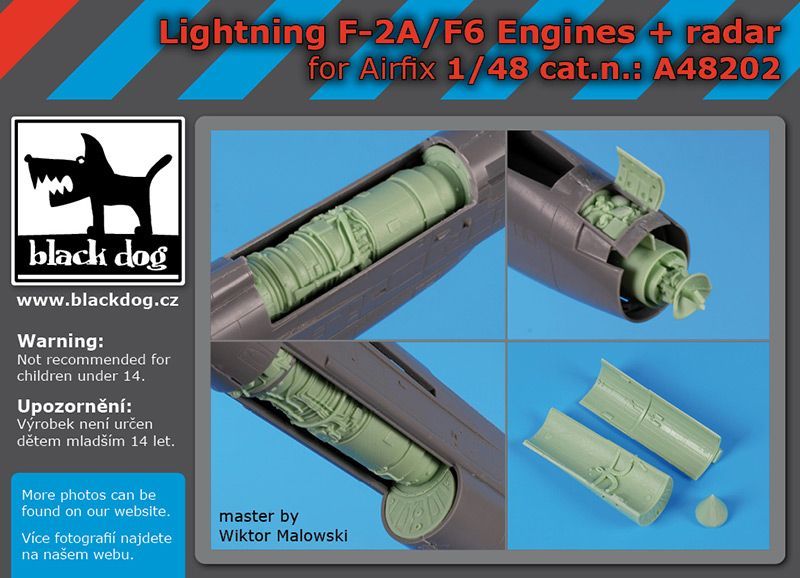 1:48 Lightning F-2 A /F 6 engines + radar