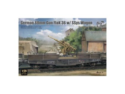 1:35 German 88mm Gun Flak 36 w/SSys Wagon