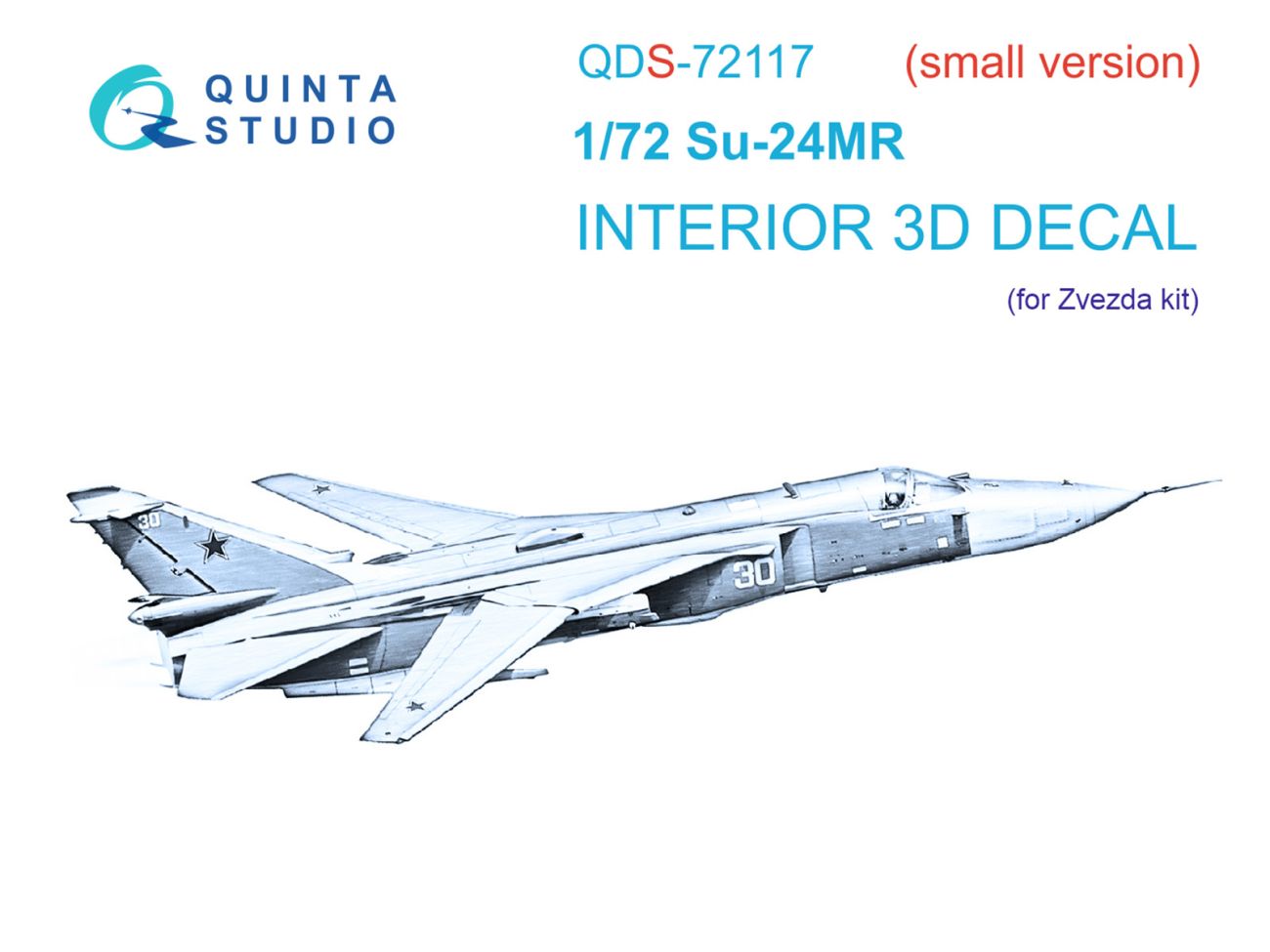 1:72 Su-24MR 3D-Printed & coloured Interior on decal paper (Zvezda) (small version)