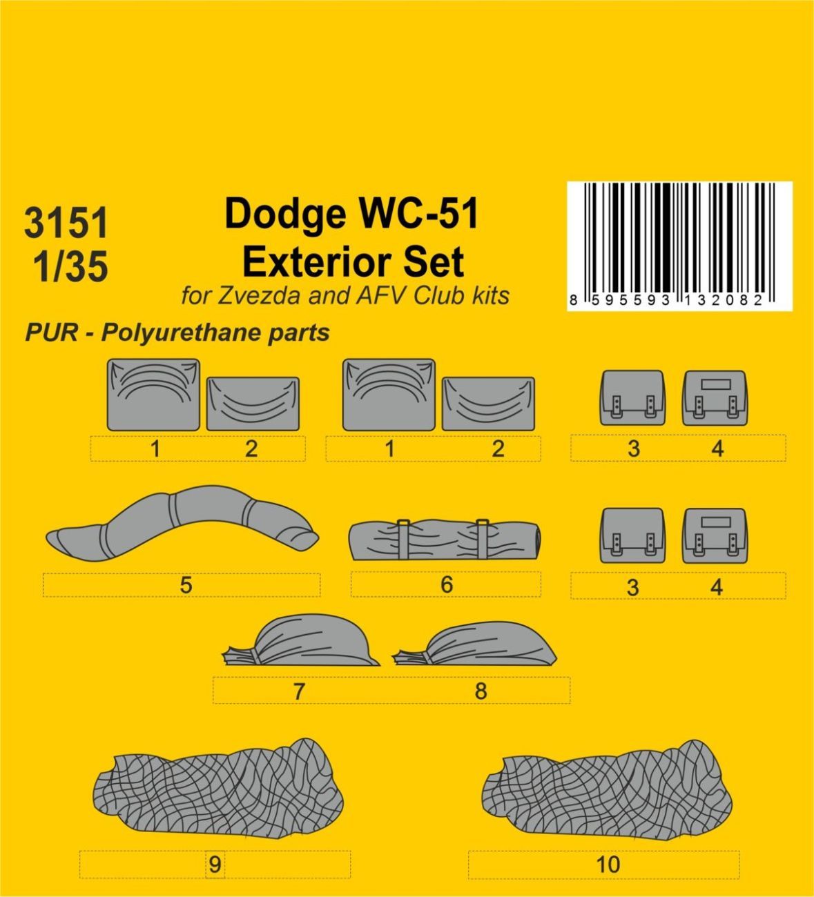 1:35 Dodge WC-51 Exterior set