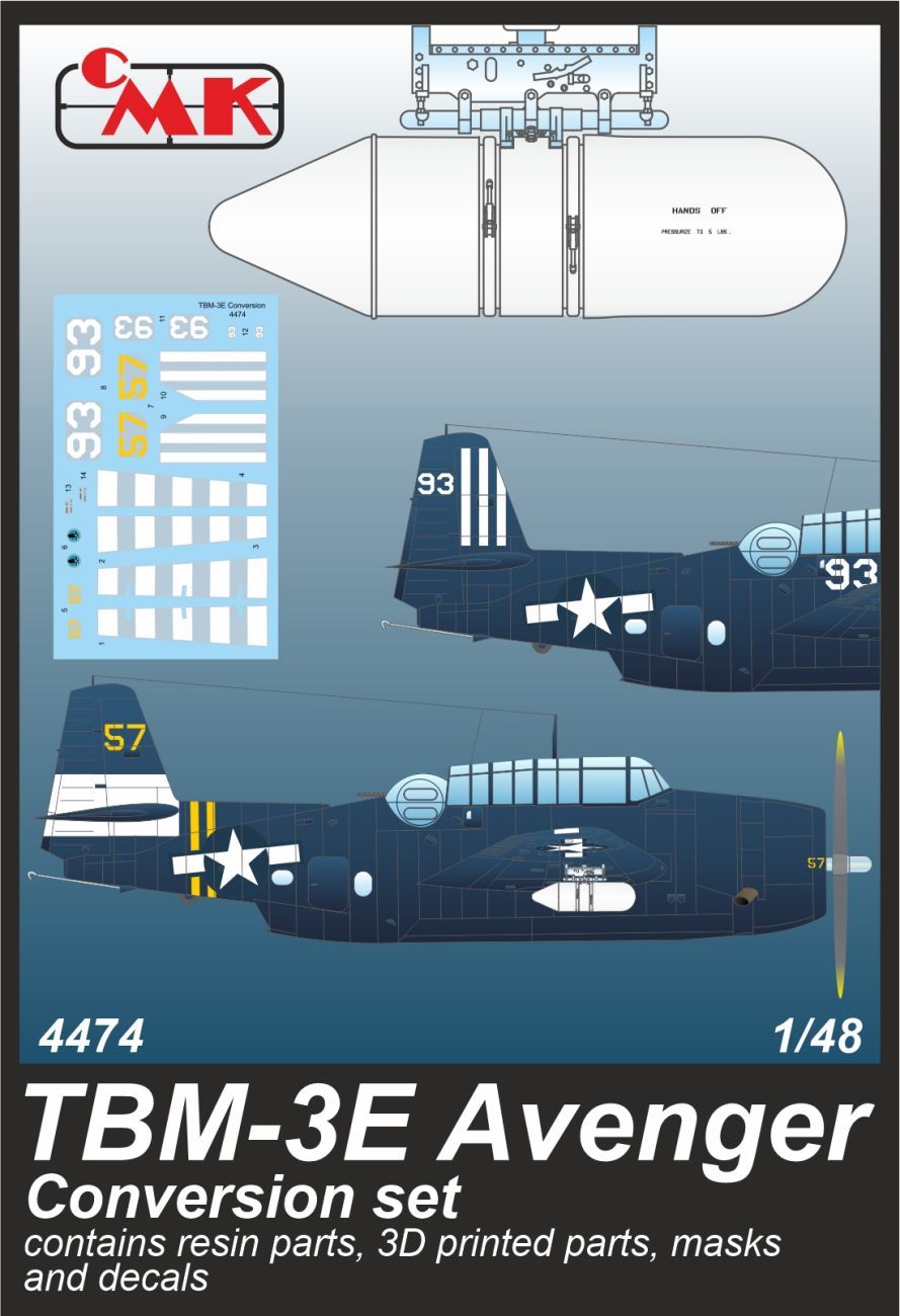 1:48 TBM-3E Avenger Conversion Set for Accurate/Academy kits