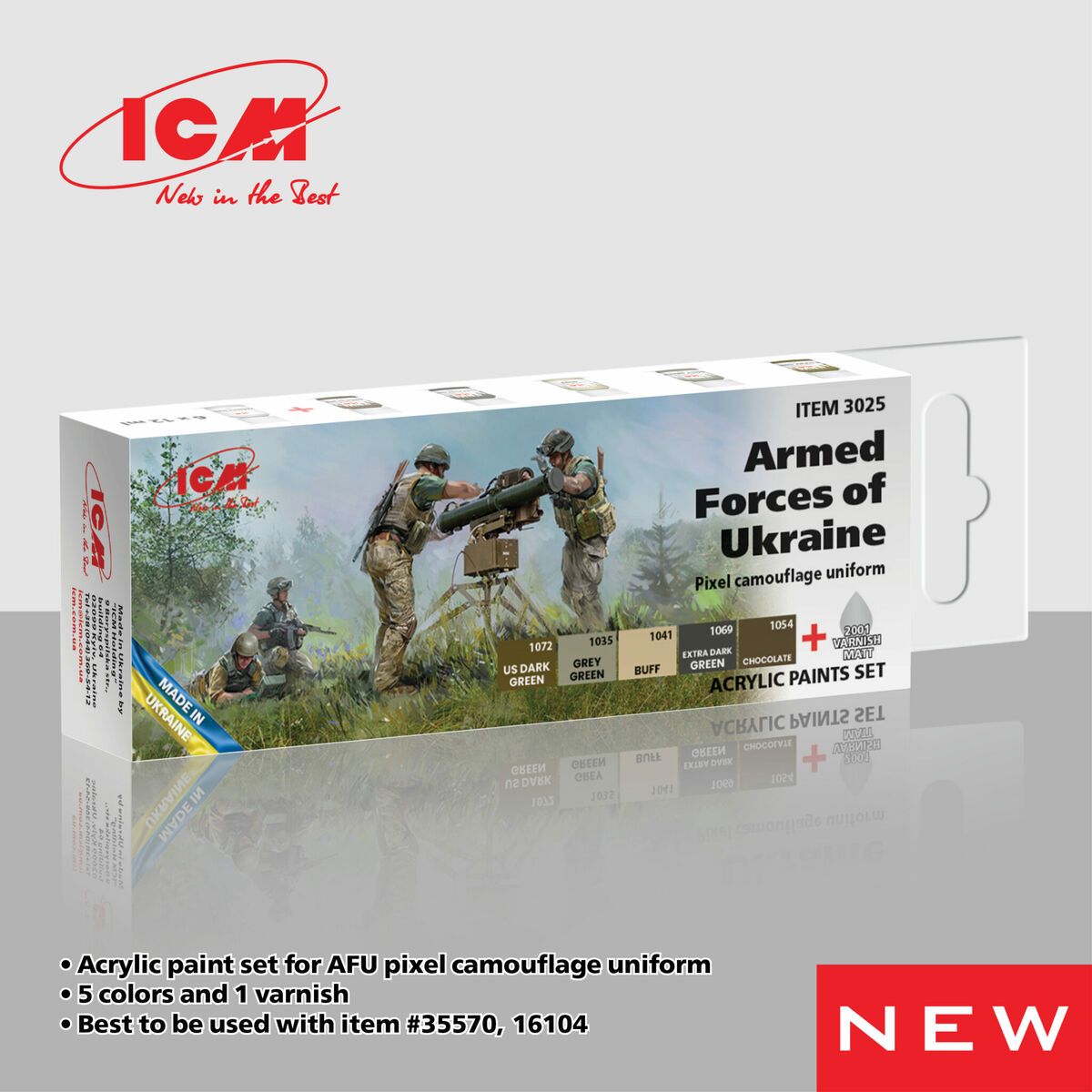 Armed Forces of Ukraine Acrylic Paints Set