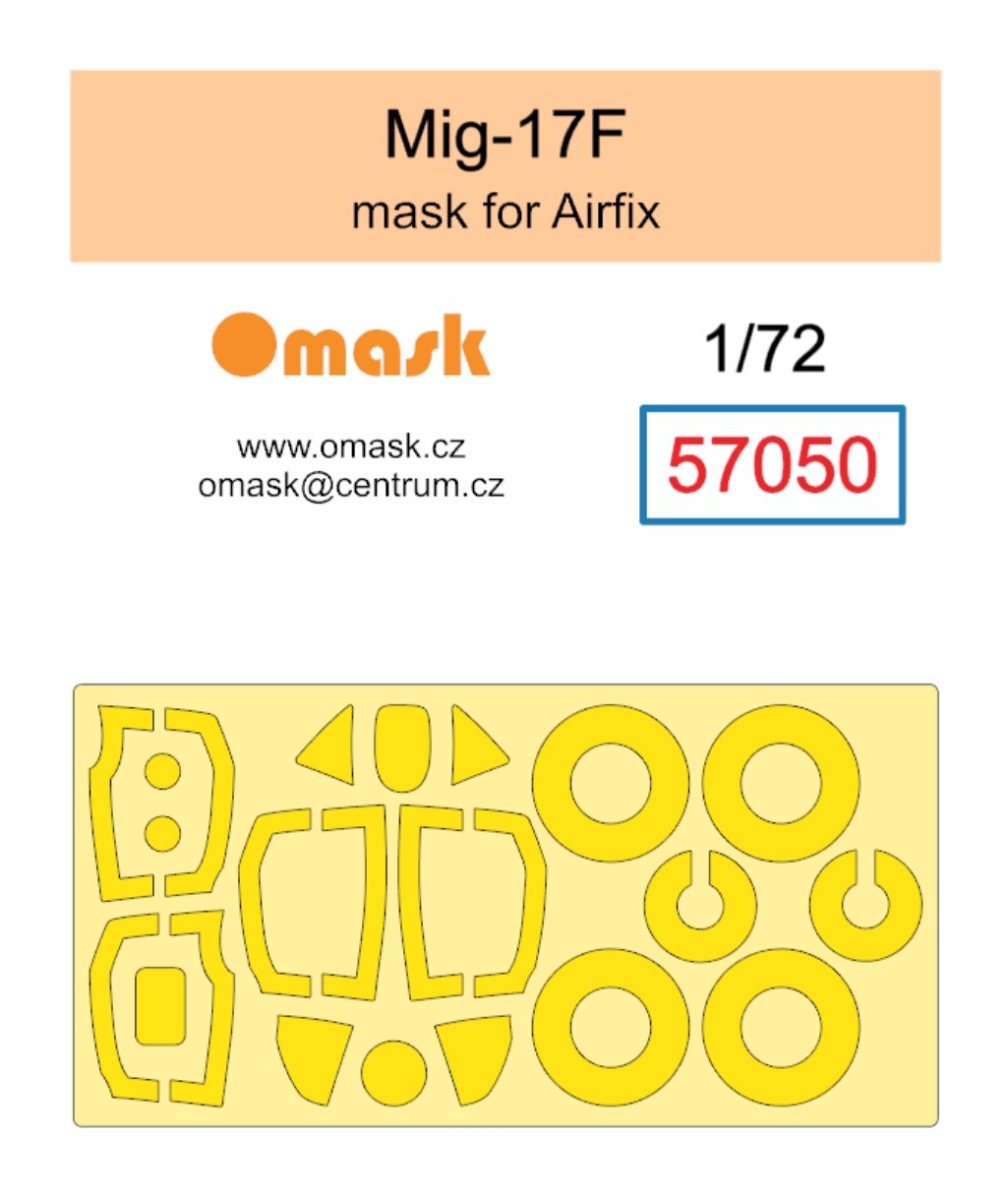 1:72 Mig-17F mask (for Airfix)