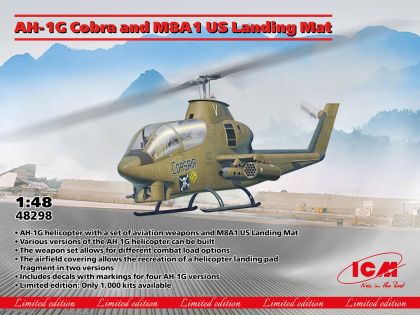 1:48 AH-1G Cobra and M8A1 US Landing Mat