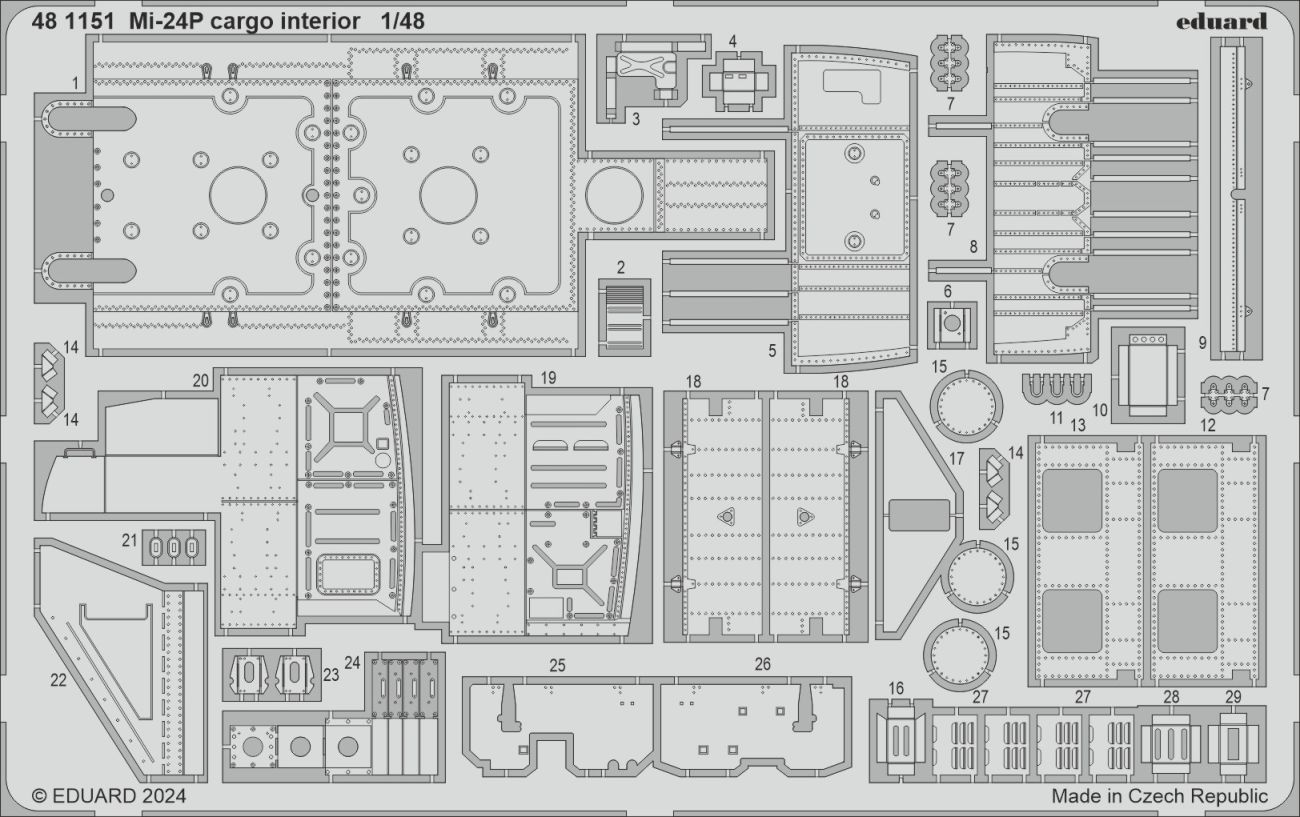 1:48 Mil Mi-24P cargo interior 