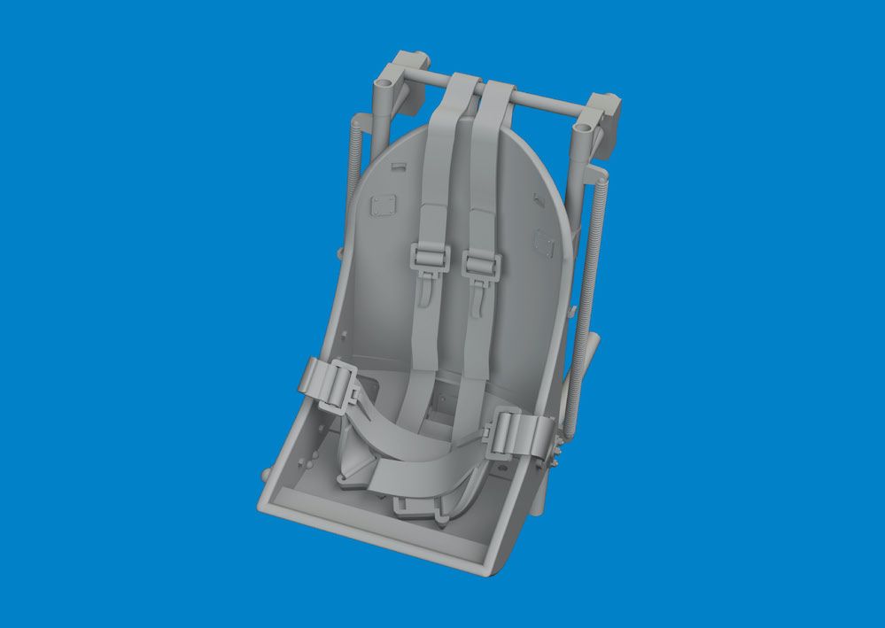 1:48 Vought F4U-1A seat w/ integral belts PRINT