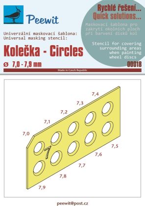 Circles 7,0 - 7,9 mm