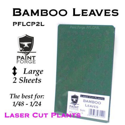 1:48-1:24 Laser Cut Plants - Bamboo Leaves, Size L (2 Sh