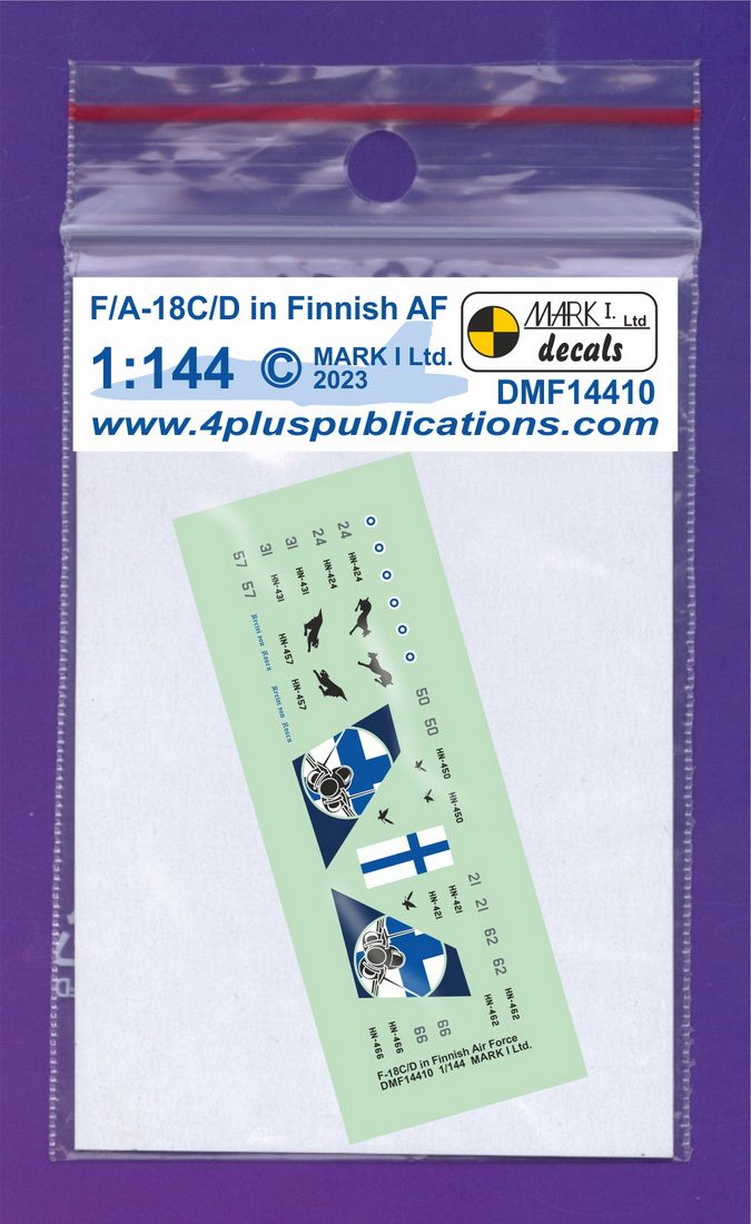 1:144 McDonnell Douglas F/A-18 C/D Hornet in Finnish Air Force