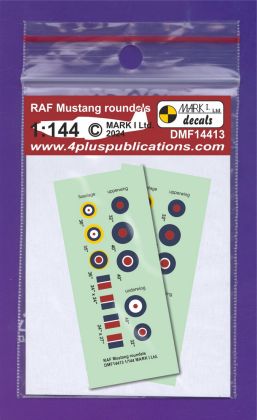 1:144 RAF Mustang roundels & fin flashes (2 sets)
