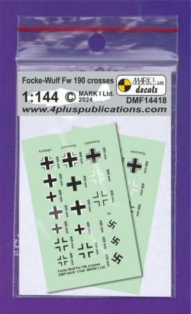 1:144 Fw-190 crosses & swastikas (2 sets)