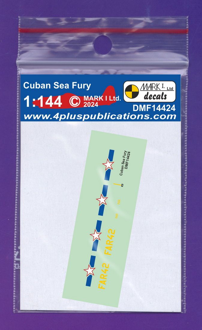 1:144 Cuban Hawker Sea Fury Decals