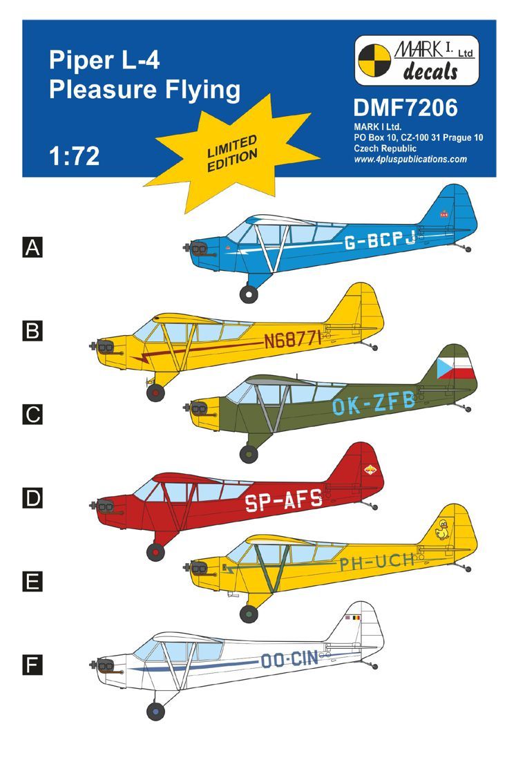 1:72 Piper L-4 'Pleasure Flying'