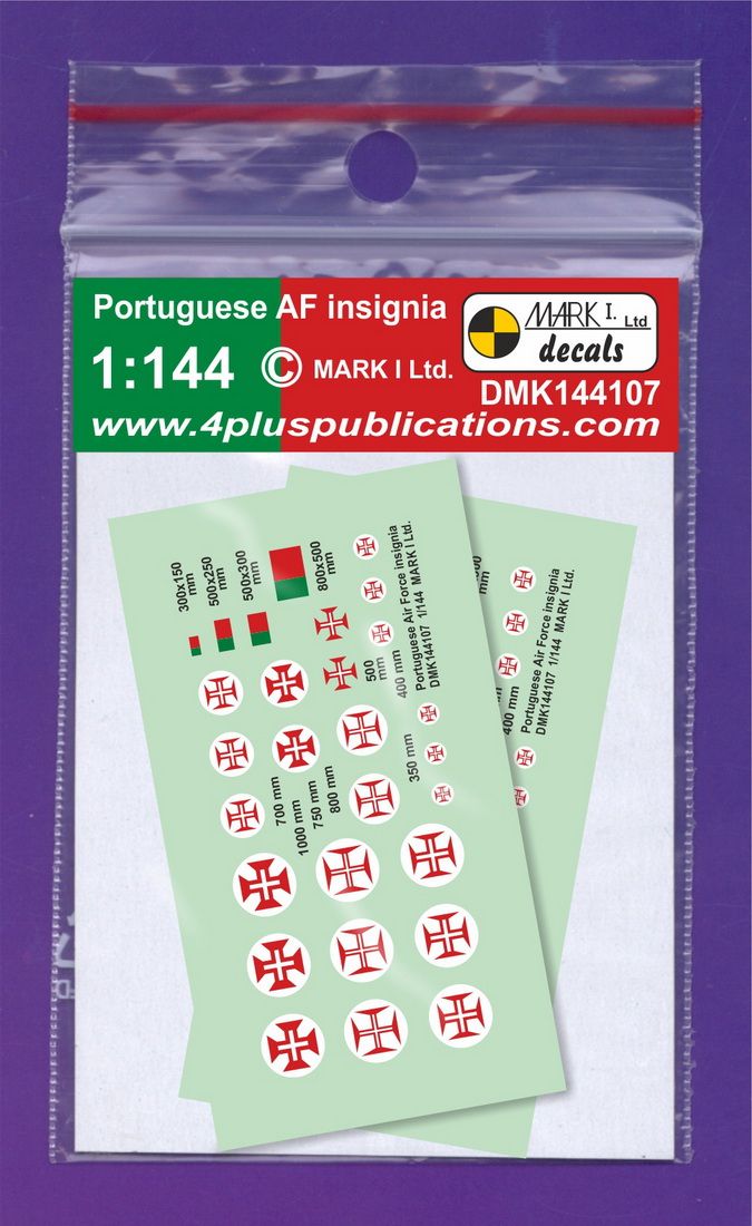 1:144 Portuguese Air Force Insignia (2 sheets)