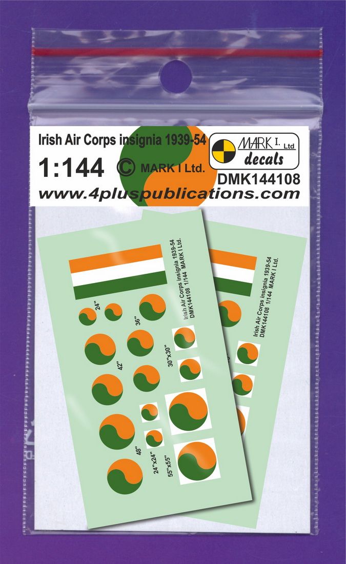 1:144 Irish Air Corps insignia (1939-1954) - 2 sets