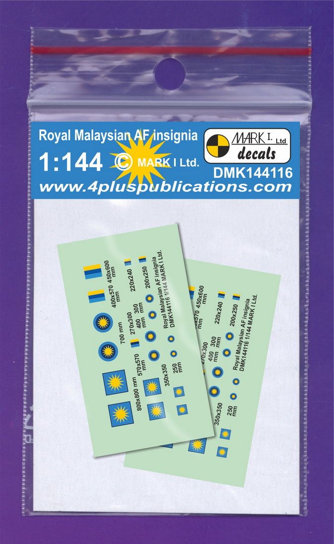 1:144 Royal Malaysian AF Insignia (2 sets)