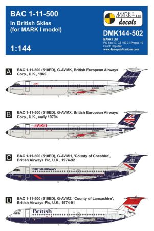 1:144 BAC 1-11-500 ‘In British Skies’