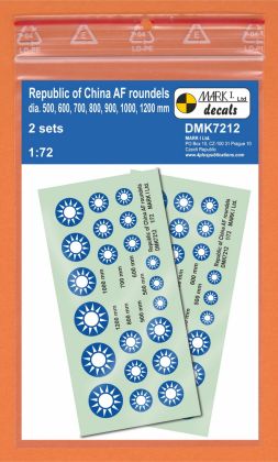 1:72 ROCAF/Republic Of China Air Force Roundels (2 sheets)