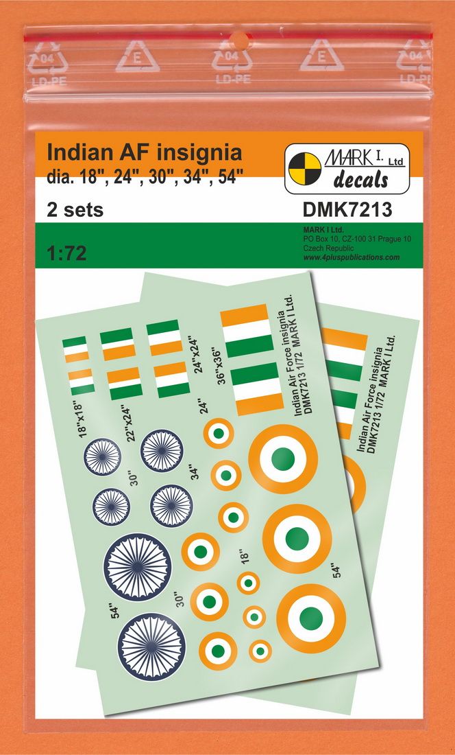 1:72 Indian Air Force Insignia (2 sheets)