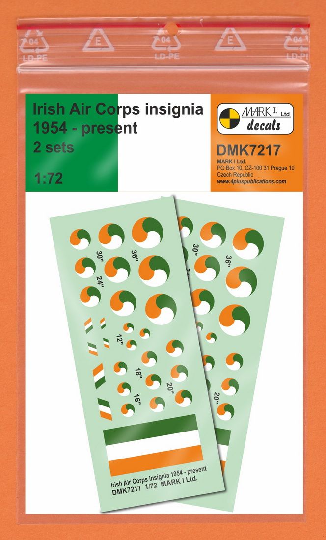 1:72 Irish Air Corps Insignia 1954-present (2 sets)