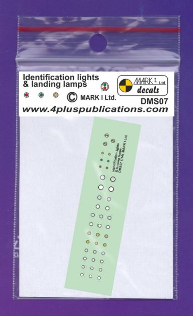 Identification lights & landing lamps (1:72, 1:76, 1:87, 1:144 etc.).