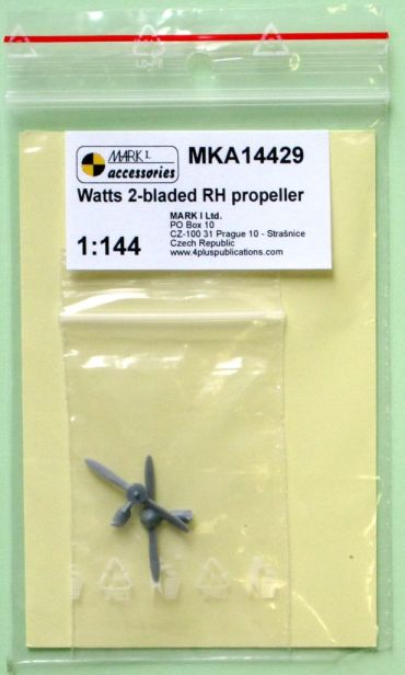 1:144 Watts 2-bladed RH propeller