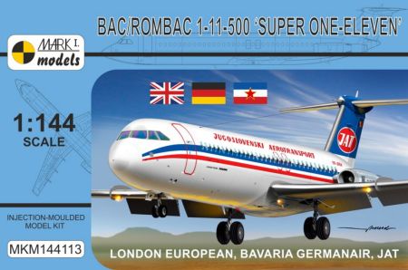 1:144 BAC/Rombac 1-11-500 ‘Super One-Eleven’ London European, Bavaria Germanair, JAT