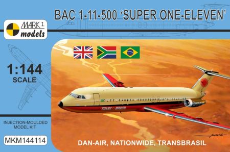 1:144 BAC 1-11-500 ‘Super One-Eleven’ Dan-Air, Nationwide, Trans Brasil