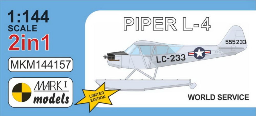 1:144 Piper L-4 ‘World Service’