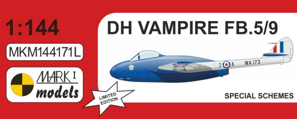 1:144 DH Vampire FB.5/9 ‘Special Schemes’
