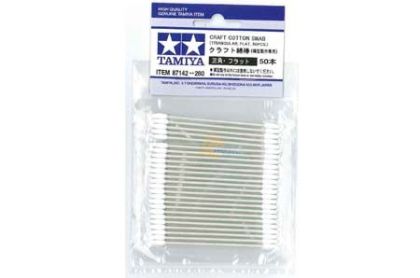 Tamiya Craft Cotton Swab (Triangular, Flat) (50 pcs)