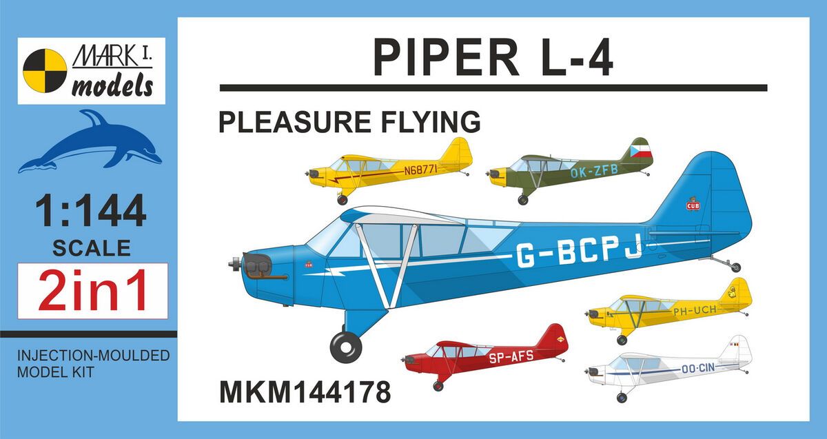 1:144 Piper L-4 'Plaesure Flying' (2 In 1)