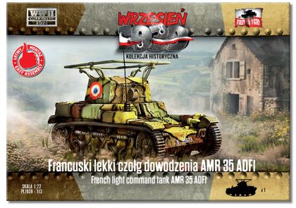 1:72 French light command tank AMR 35 ADF1