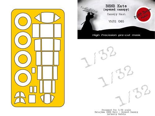 1:32 Nakajim B5N2 Kate - Opened Canopy Masks (for Infinity kits)