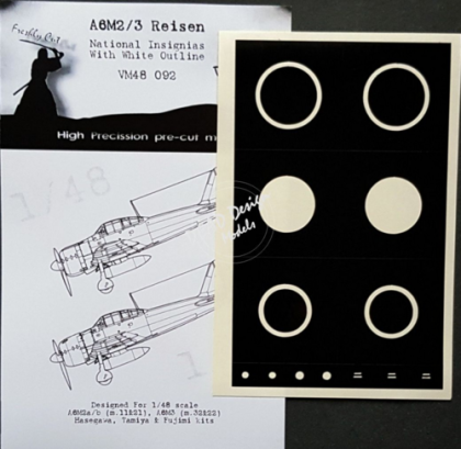 1:48 A6M1/ 2/ 3 Nat. Ins. w/ white outline