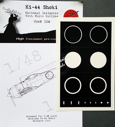 1:48 Ki-44 Shoki Nat. Ins. w/ white outline