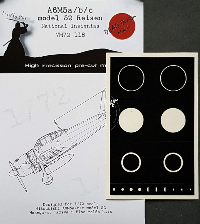 1:72 A6M5 Reisen Nat. Insignias