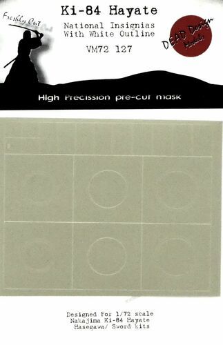 1:72 Ki-84 Hayate Nat. Ins. w/ white outline
