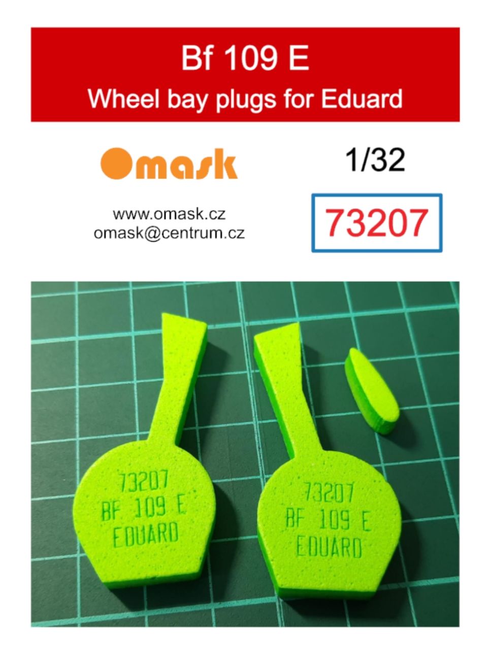 1:32 Bf 109 E wheel bay plugs (for Eduard)