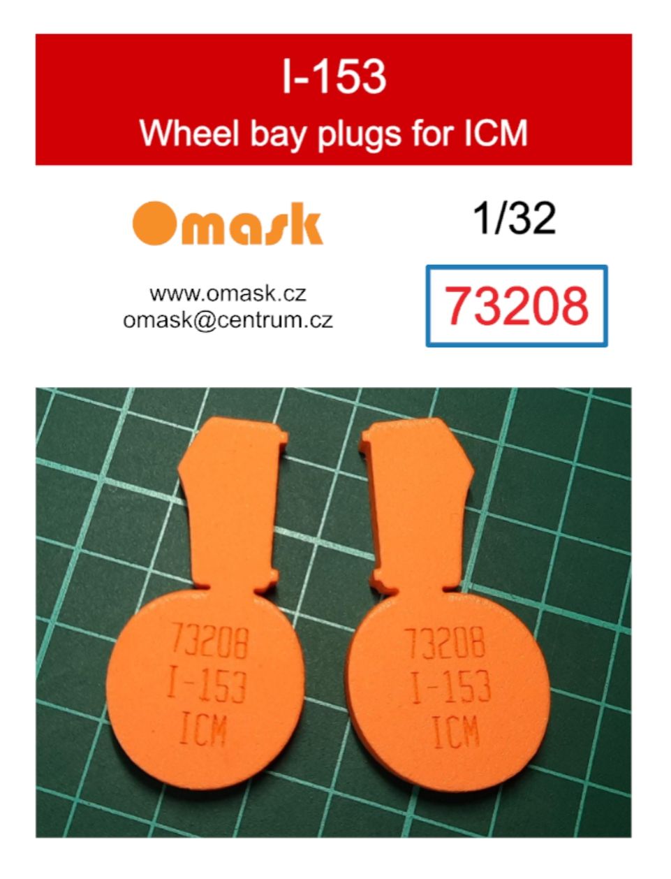 1:32 I-153 wheel bay plugs (for ICM)