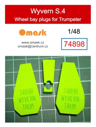 1:48 Wyvern S.4 wheel bay plugs (for Trumpeter)