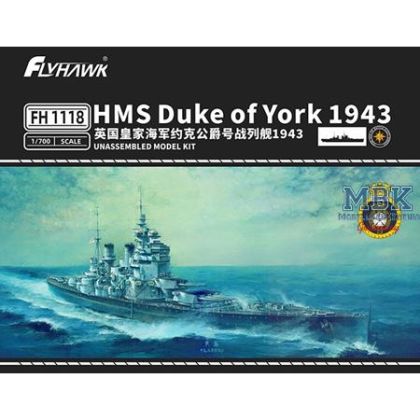 1:700 HMS Duke of York 1943