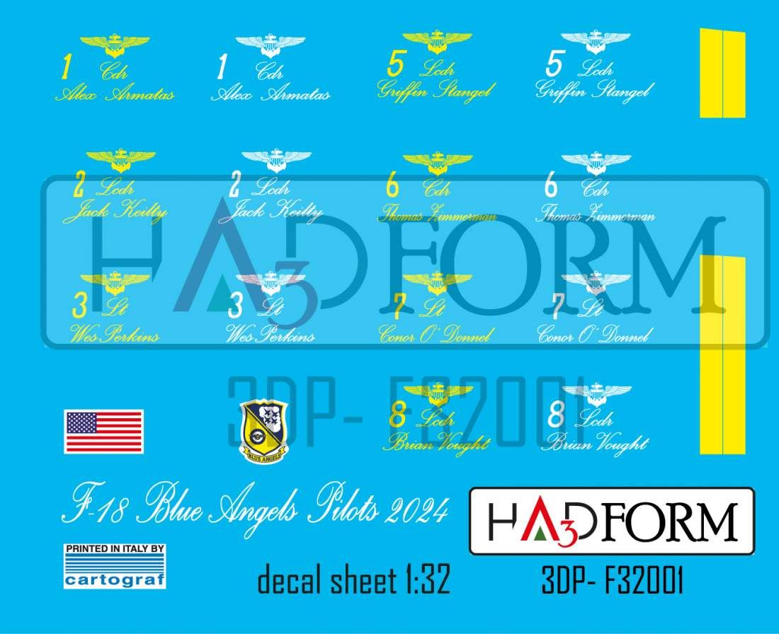 1:32 F-18 Blue Angels Pilot figure