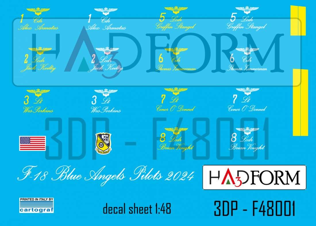 1:48 F-18 Blue Angels Pilot figure